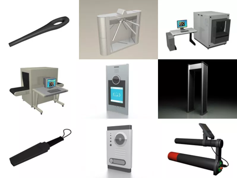 Top 11 Security Equipment 3D Models Newest 2022