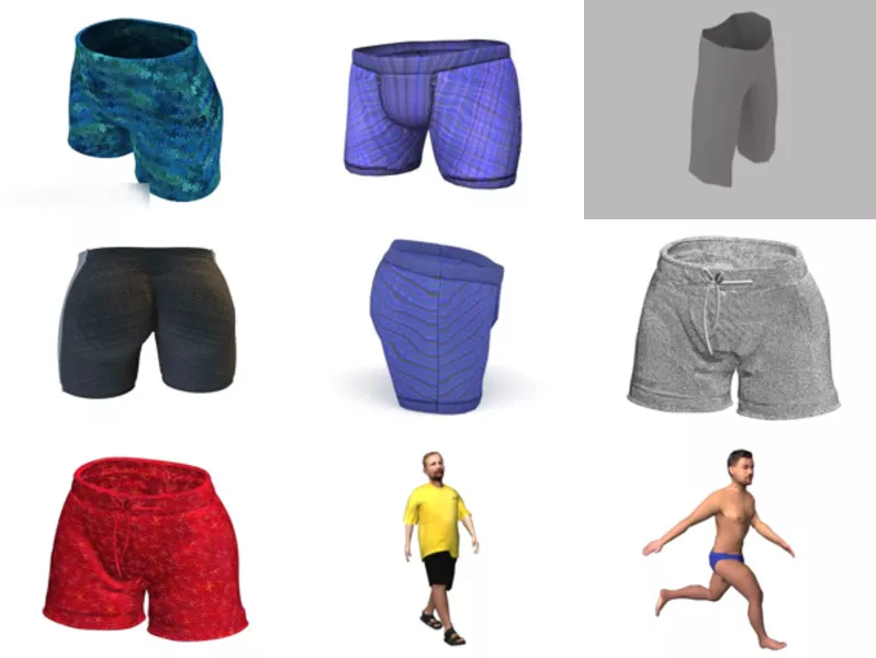 Top 11 Shorts 3D Models Latest 2022