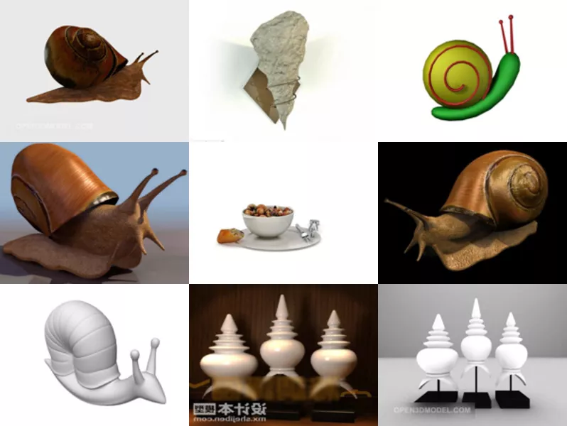 Top 11 Snail 3D Models Newest 2022