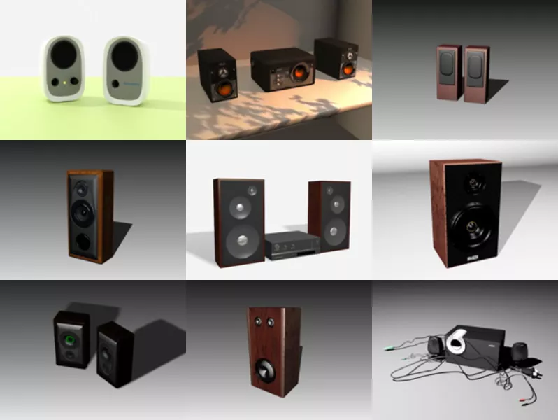 Top 11 Speaker Box 3D Models for Rendering Newest 2022