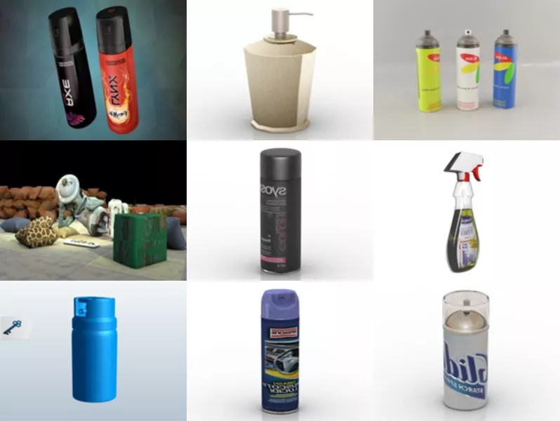 Top 11 Spray 3D Models Latest 2022