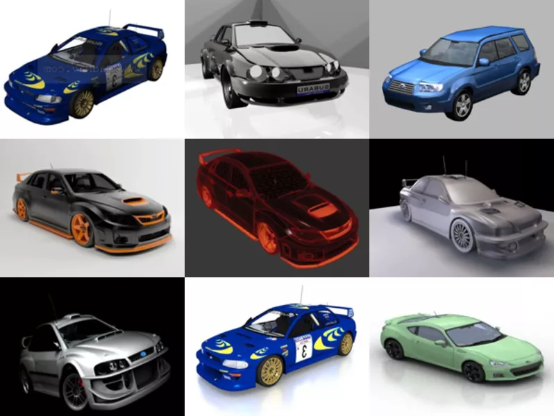 Top 11 Subaru 3D Models for Rendering Newest 2022