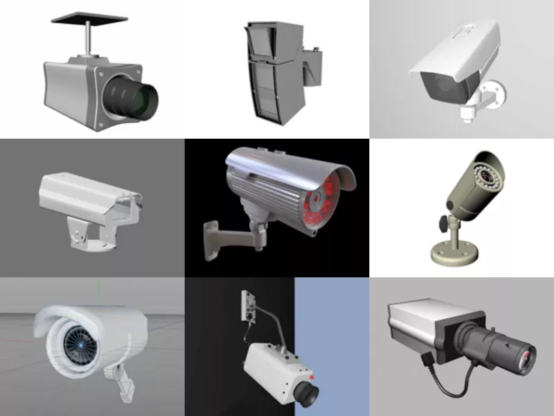 Top 11 Surveillance Camera 3D Models for Rendering Latest 2022