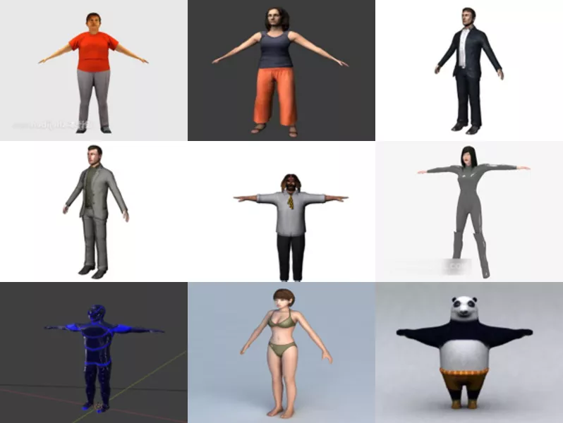 Top 11 T Pose 3D Models Stuff Latest 2022