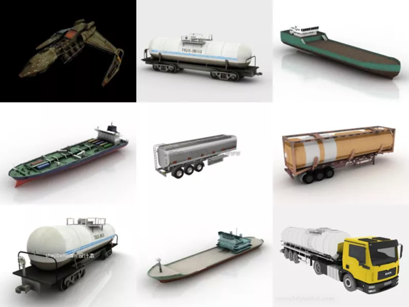 Top 11 Tanker 3D Models Newest 2022