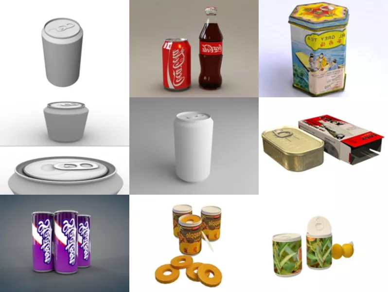 Top 11 Tin Can 3D Models Newest 2022