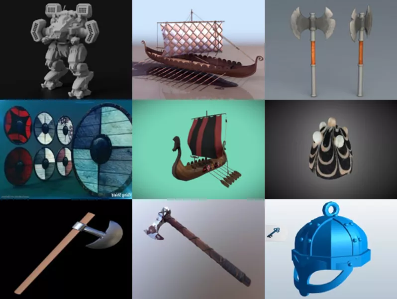 Top 11 Viking 3D Models for Design Newest 2022