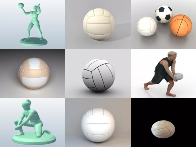 Top 11 Volleyball 3D Models Stuff Most Recent 2022