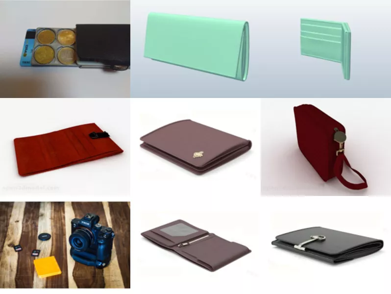 Top 11 Wallet 3D Models Newest 2022