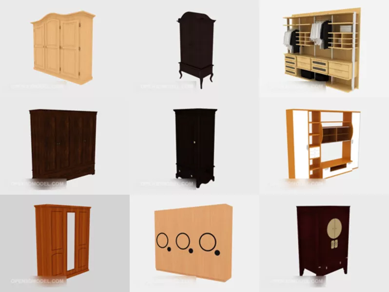 Top 11 Free 3D Wardrobes Models for Free Latest 2022