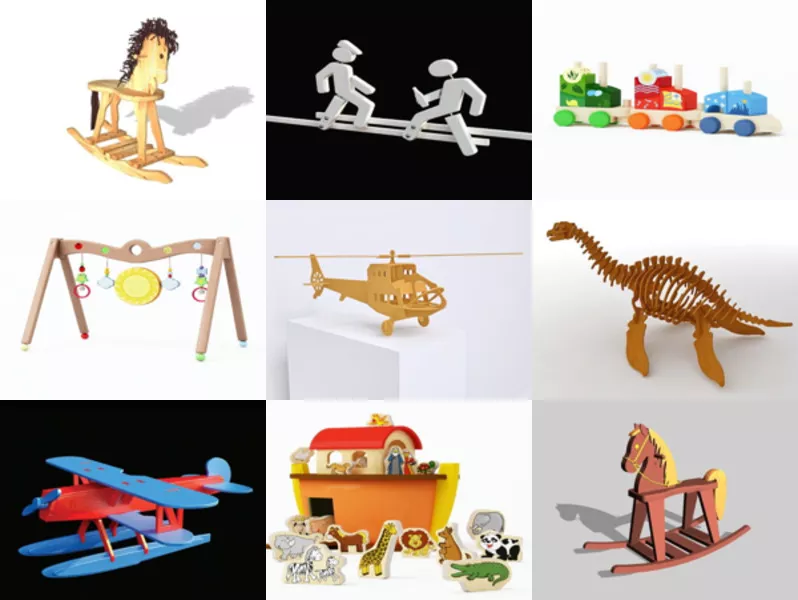 Top 11 Wooden Toys 3D Models Most Recent 2022