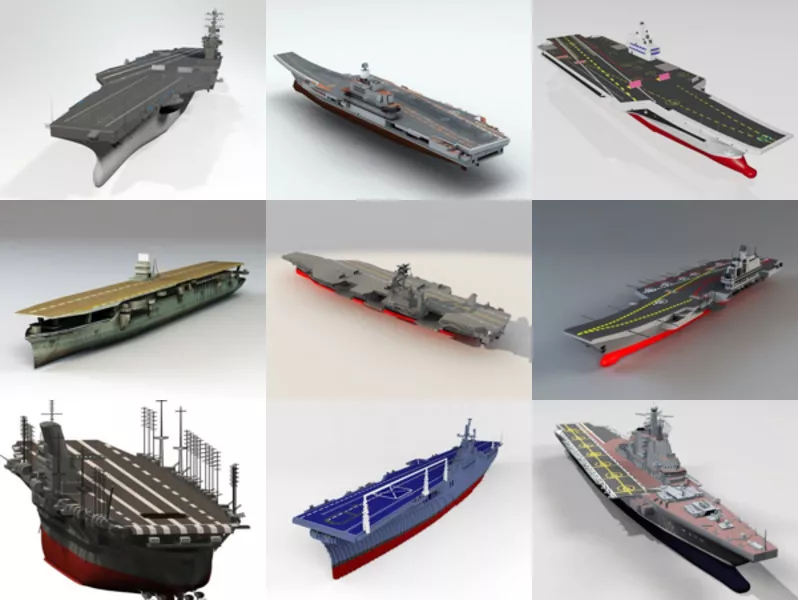 Top 12 Aircraft Carrier 3D Models Most Recent 2022