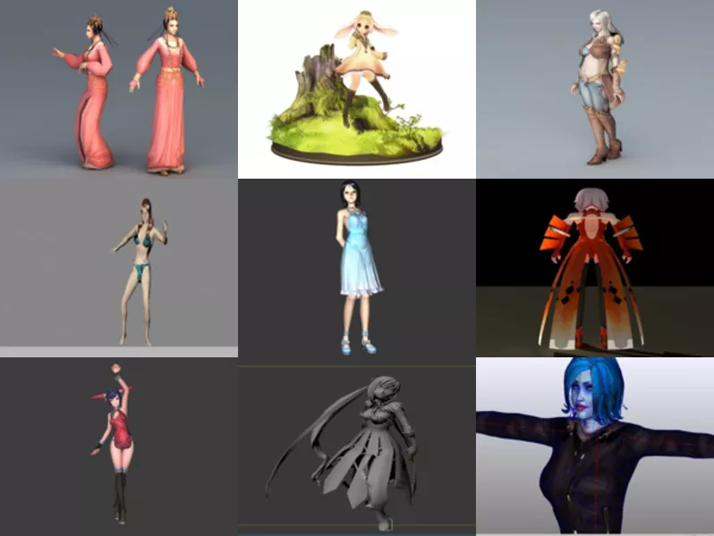 Top 12 Animated Girl 3D Models Stuff Most Recent 2022
