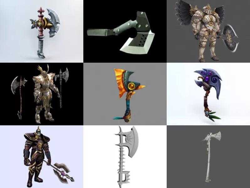 Top 12 Battleaxe 3D Models Latest 2022