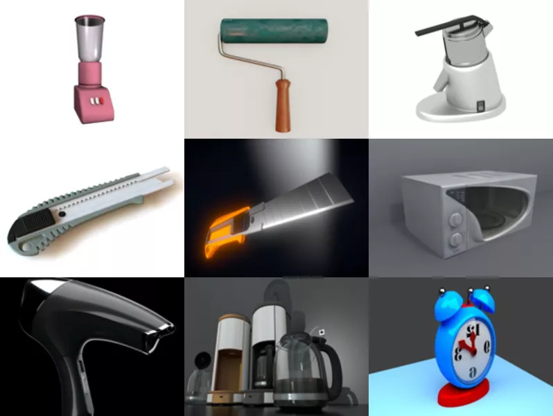 Top 12 Blender Household 3D Models for Free Newest 2022