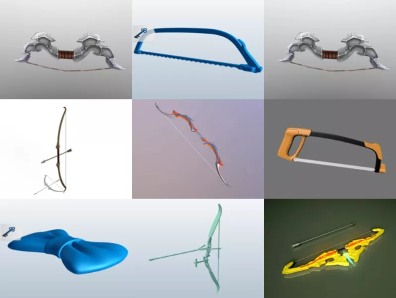 Top 12 Bow 3D Models Newest 2022