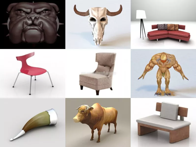 Top 12 Bull 3d Models For Rendering Most Recent 2022 Open3dmodel