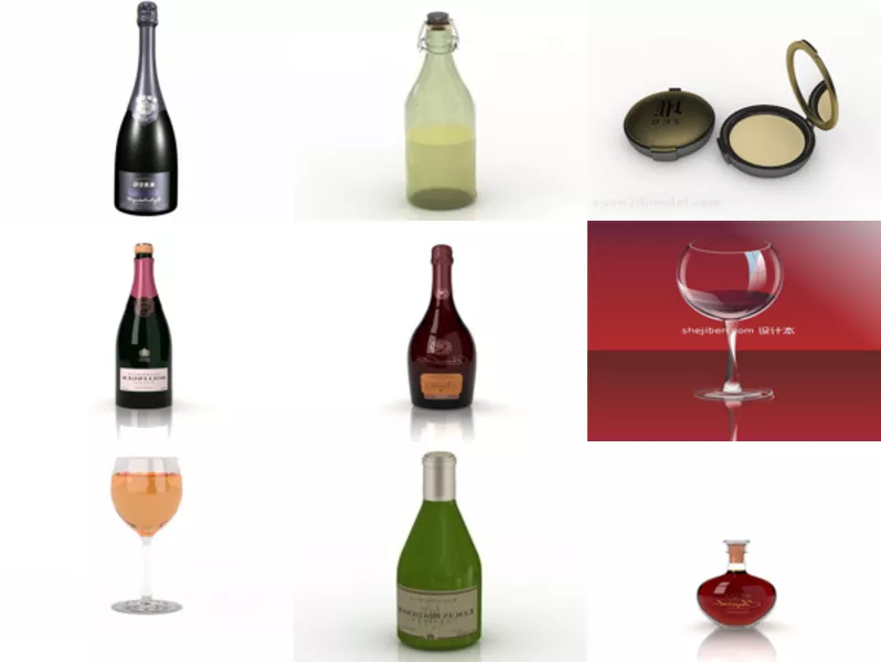 Top 12 Champagne 3D Models Stuff Most Recent 2022