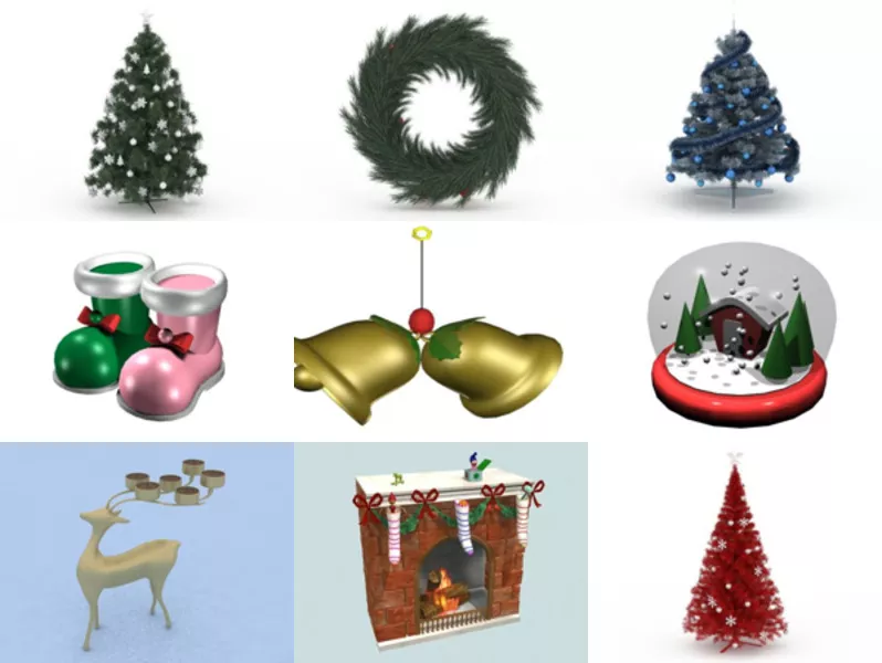 Top 12 Christmas Decorations 3D Models Stuff Newest 2022