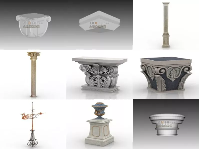 Top 12 Free 3D Column Models Latest 2022