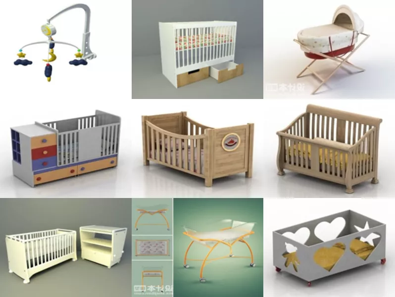 Top 12 Crib 3D Models Latest 2022