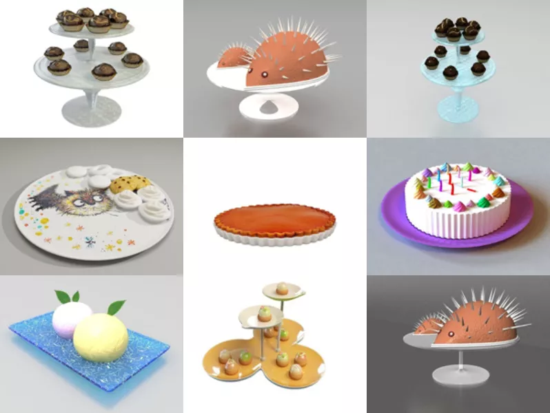 Top 12 Dessert Plate 3D Models Most Recent 2022