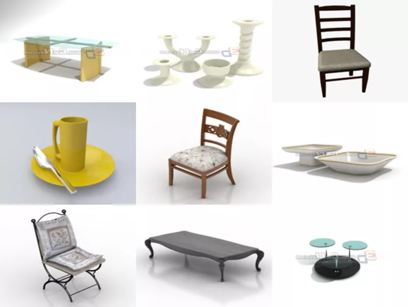 Top 12 Free 3D Dinner Models for Design Latest 2022