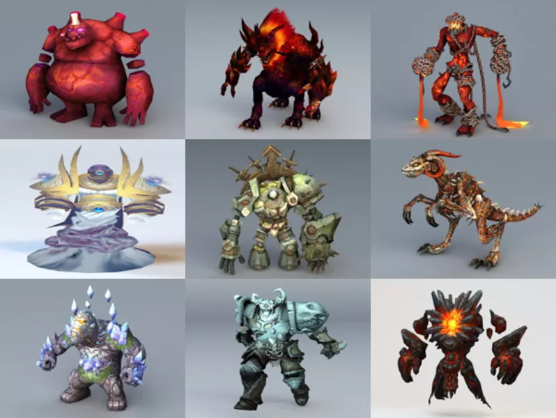 Top 12 Elemental Creature 3D Models Most Recent 2022