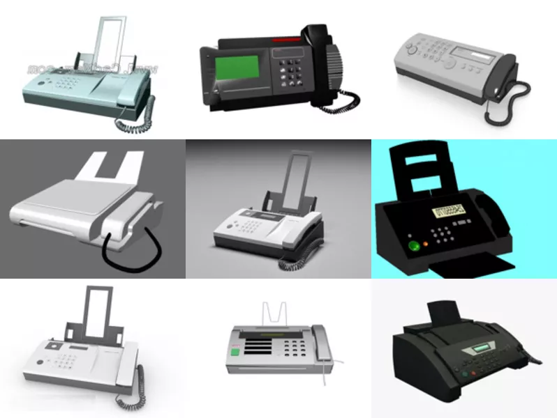 Top 12 Fax 3D Models Newest 2022