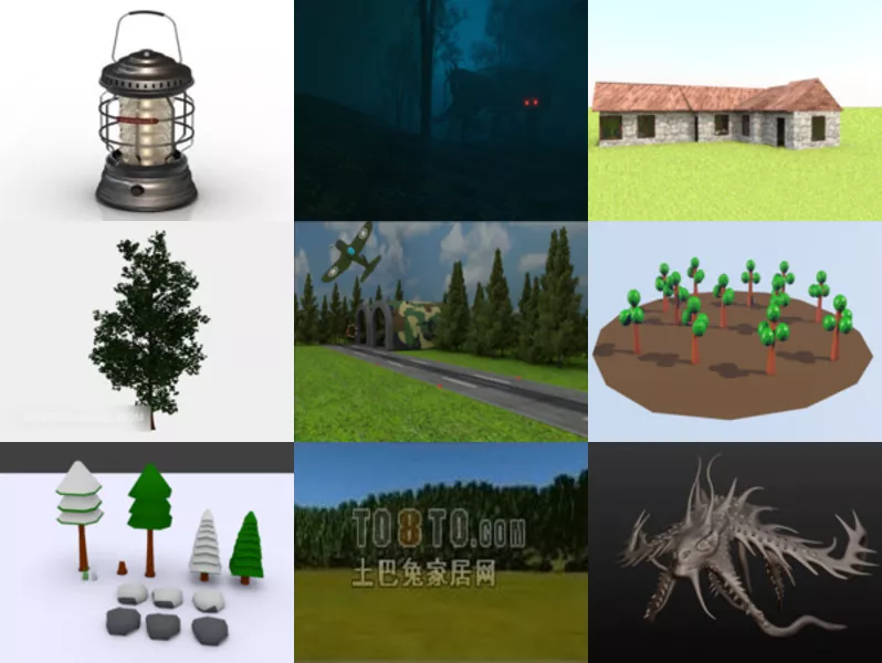 Top 12 Forest 3D Models for Design Newest 2022
