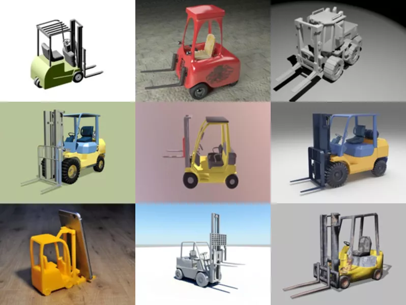 Top 12 Forklift 3D Models Newest 2022