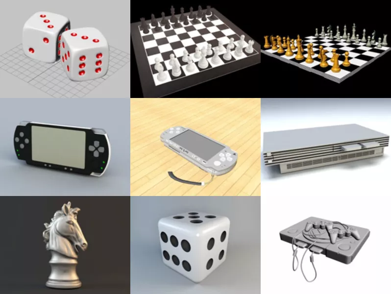 Top 12 Game Equipment 3D Models Most Recent 2022