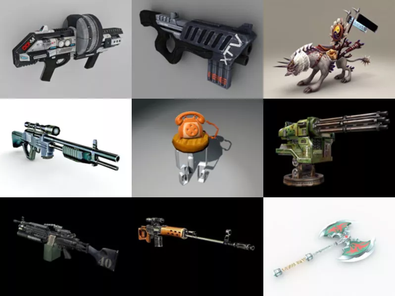 Top 12 Game Props 3D Models for Design Most Recent 2022