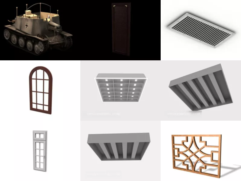 Top 12 Grille 3D Models for Free Newest 2022