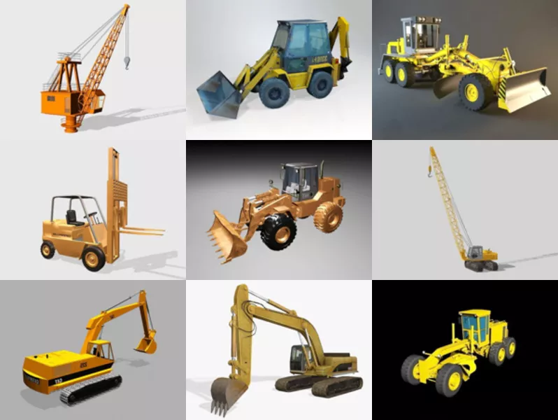 Top 12 Heavy Equipment 3D Models Resources Latest 2022