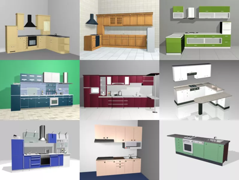 Top 12 Kitchen Ideas 3D Models for Rendering Newest 2022