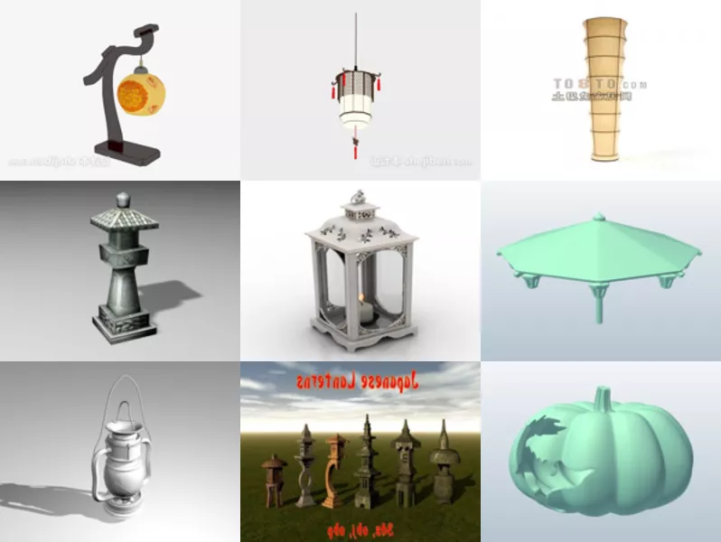 Top 12 Free 3D Lantern Models Newest 2022