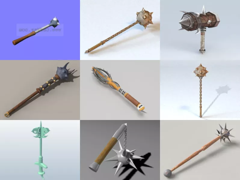 Top 12 Mace 3D Models for Free Latest 2022
