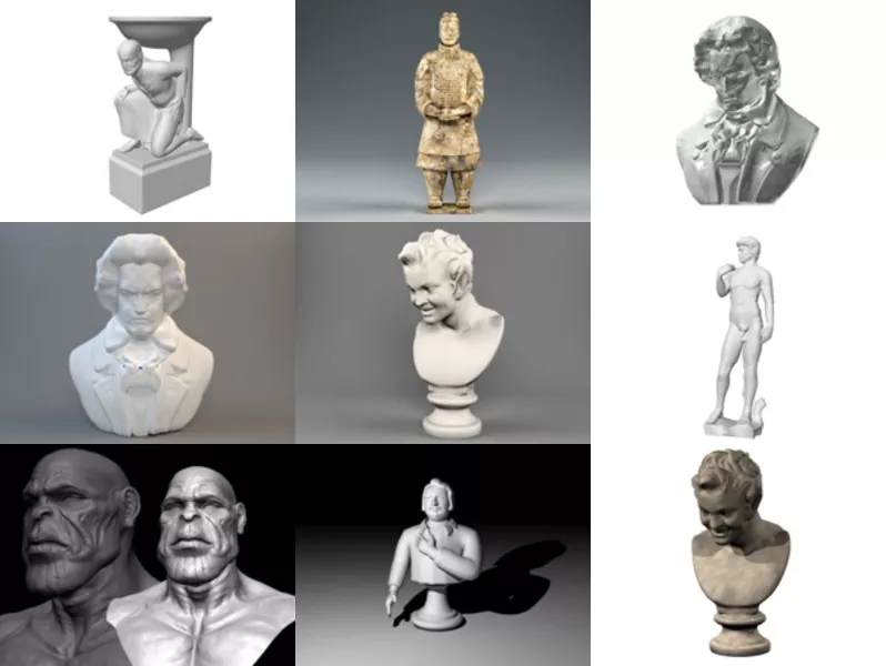 Top 12 Man Statue 3D Models Newest 2022