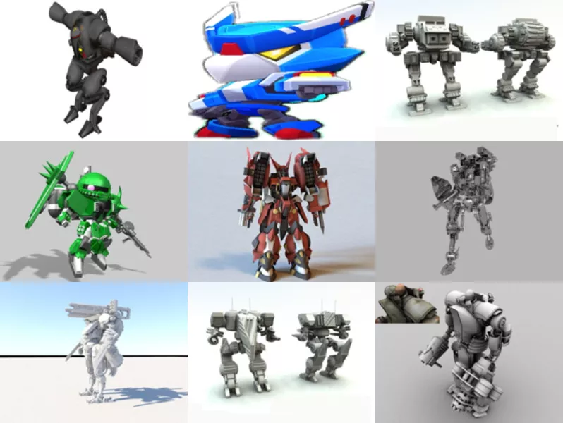 Top 12 Mecha 3D Models Stuff Newest 2022