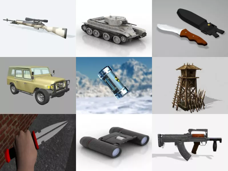 Top 12 Free 3D Military Models for Design Latest 2022