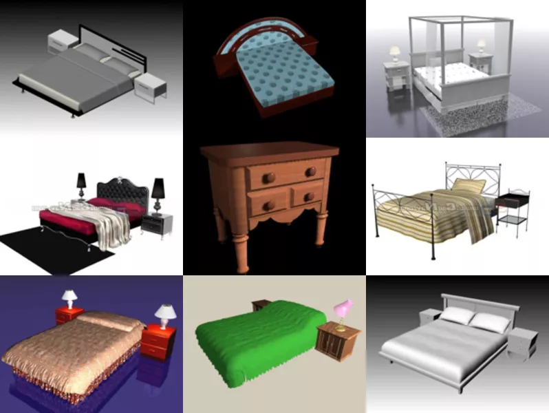 Top 12 Nightstands 3D Models Stuff Newest 2022