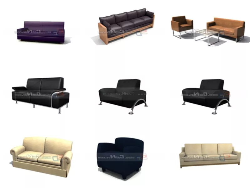 Top 12 Office Sofas 3D Models Newest 2022