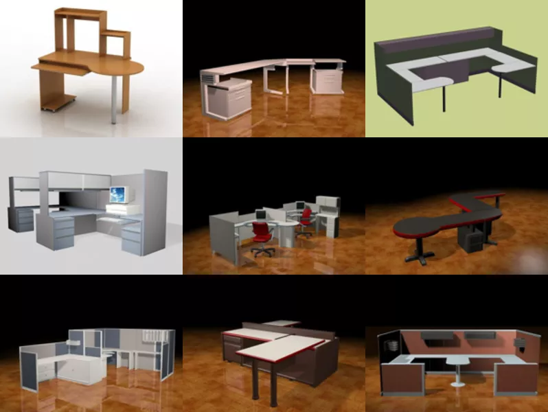 Top 12 Office Workstation 3D Models for Free Most Recent 2022