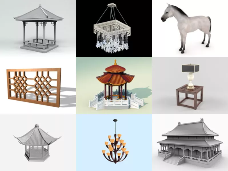 Top 12 Oriental 3D Models Newest 2022