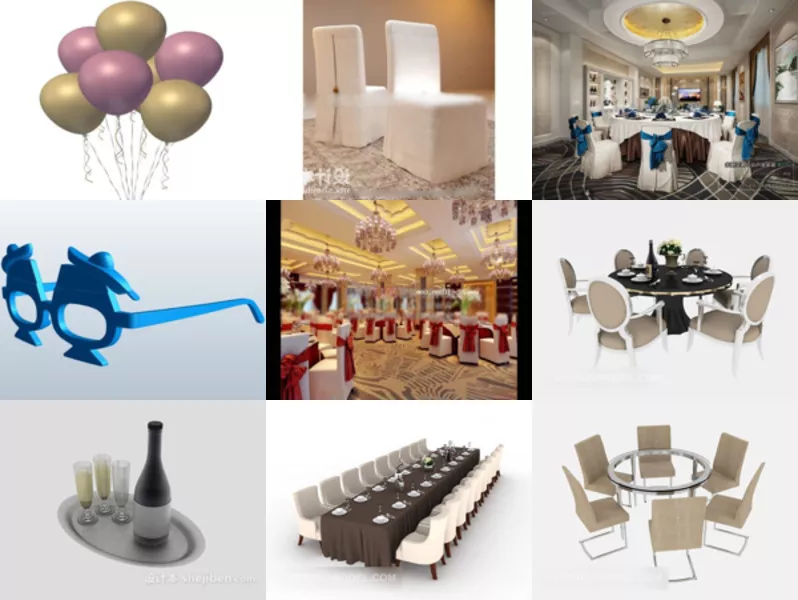 Top 12 Party 3D Models Resources Newest 2022