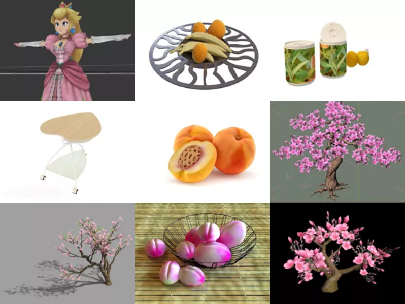 Top 12 Peach 3D Models for Free Newest 2022