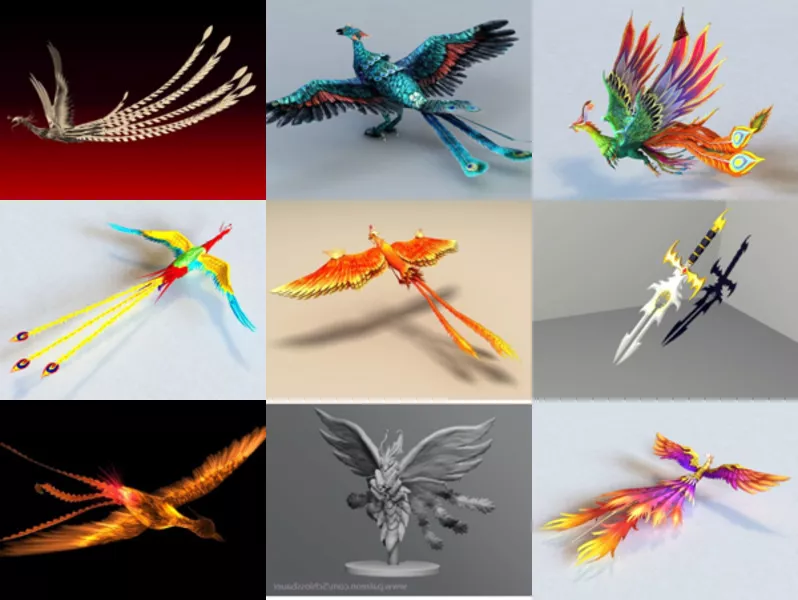 Top 12 Phoenix 3D Models for Free Most Recent 2022