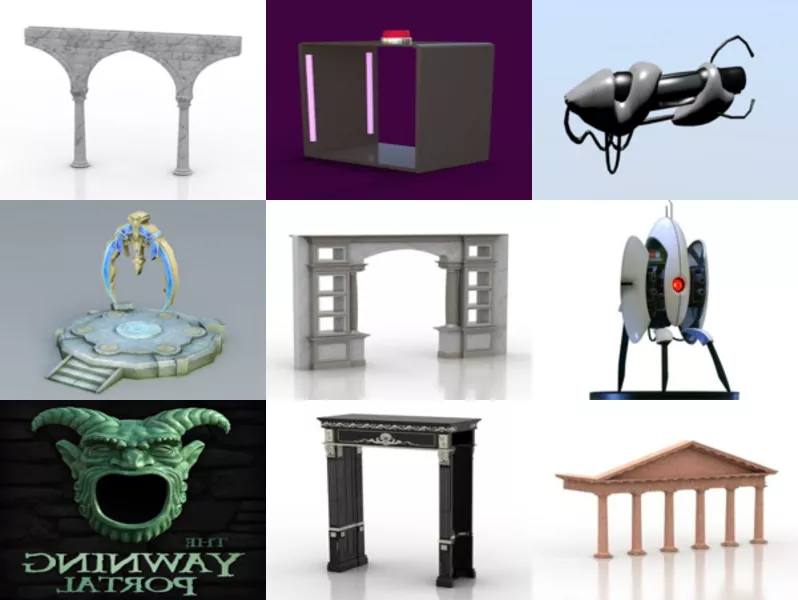 Top 12 Portal 3D Models for Design Most Recent 2022