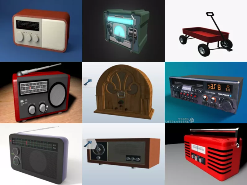 Top 12 Radio 3D Models Most Recent 2022